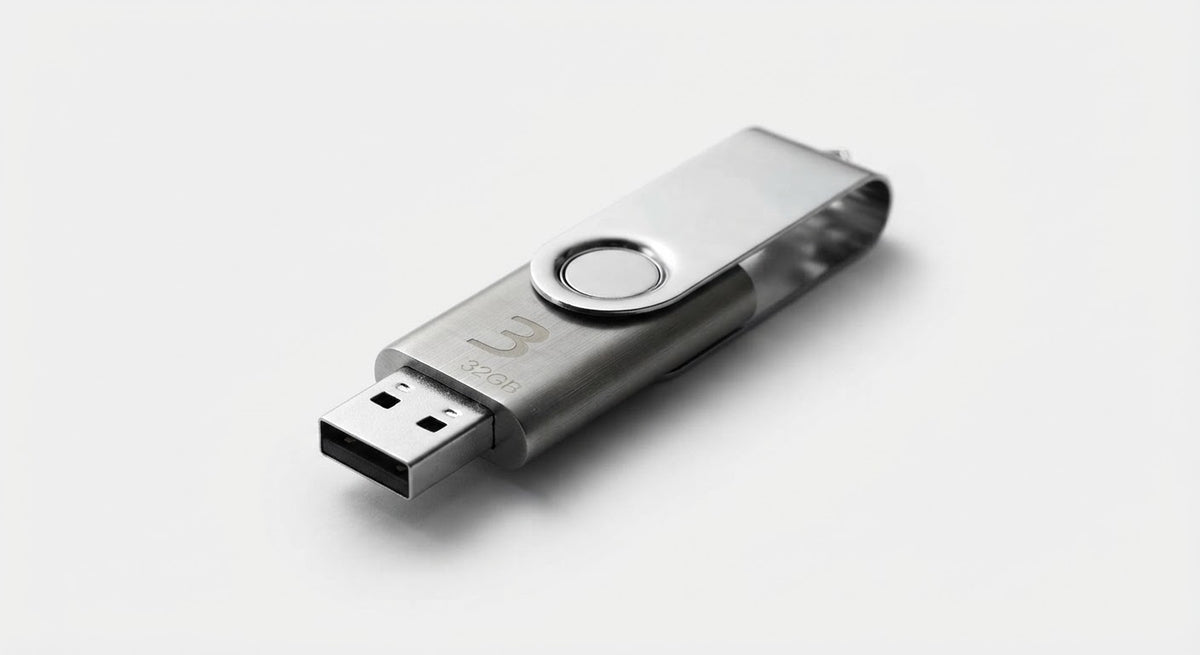 Clé USB Métal Tournante 32Go (Personnalisable)