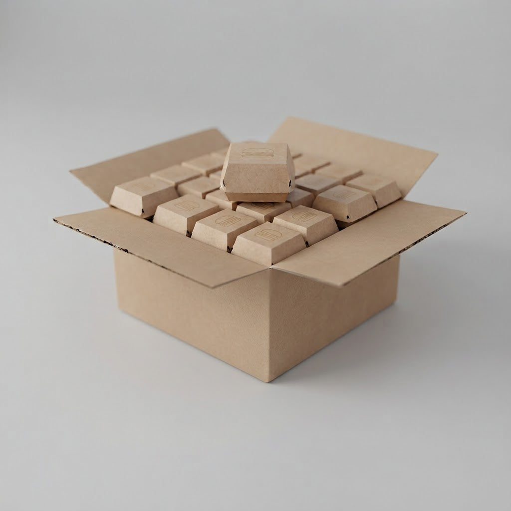 Boîtes à burger kraft - Lots de 100/250/500 unités